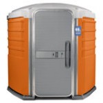 PolyJohn SA1-1005 We'll Care III Pewter Wheelchair Accessible Portable Restroom - Assembled PolyJohn SA1-1005 We'll Care III Pewter Wheelchair Accessible Portable Restroom - Assembled