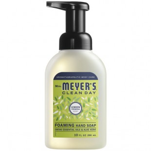 Mrs. Meyer's Clean Day 383417 10 oz. Lemon Verbena Foaming Hand Soap - 4/Case