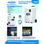AlorAir Sentinel SLGR 1400X Commercial-Grade Dehumidifier - 115V AlorAir Sentinel SLGR 1400X Commercial-Grade Dehumidifier - 115V
