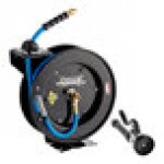 Regency Open Powder-Coated Steel Hose Reel with 15' x 3/8 Regency Open Powder-Coated Steel Hose Reel with 15' x 3/8