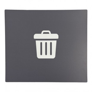 Commercial Zone Avante 787103P Gray Styrene Large Trash Door Panel for Avante Modular Containers