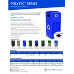 Commercial Zone 747302 Polytec 42 Gallon Beige Square Recycling Container and Beige Dome Lid with Mixed Recycling Slot Commercial Zone 747302 Polytec 42 Gallon Beige Square Recycling Container and Beige Dome Lid with Mixed Recycling Slot