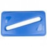 Rubbermaid® FG270388BLUE Slim Jim Blue Rectangular Recycling Container Lid with Paper Slot Rubbermaid® FG270388BLUE Slim Jim Blue Rectangular Recycling Container Lid with Paper Slot