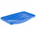 Rubbermaid® FG270388BLUE Slim Jim Blue Rectangular Recycling Container Lid with Paper Slot Rubbermaid® FG270388BLUE Slim Jim Blue Rectangular Recycling Container Lid with Paper Slot