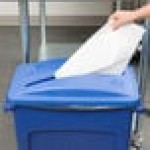 Rubbermaid® FG270388BLUE Slim Jim Blue Rectangular Recycling Container Lid with Paper Slot Rubbermaid® FG270388BLUE Slim Jim Blue Rectangular Recycling Container Lid with Paper Slot