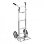 B&P Manufacturing Liberator 600 lb. Black Aluminum / Steel Straight Back Hand Truck with Loop Handle and 10 B&P Manufacturing Liberator 600 lb. Black Aluminum / Steel Straight Back Hand Truck with Loop Handle and 10