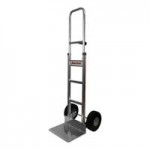 B&P Manufacturing Liberator 600 lb. Black Aluminum / Steel Straight Back Hand Truck with Loop Handle and 10 B&P Manufacturing Liberator 600 lb. Black Aluminum / Steel Straight Back Hand Truck with Loop Handle and 10