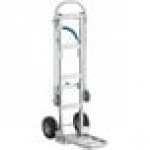 Lavex 750 lb. 2-in-1 Convertible Hand Truck with Nose Plate and Pneumatic Wheels