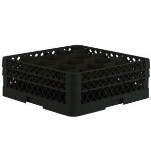 Vollrath TR18JJ Traex® Rack Max Full-Size Black 12-Compartment 6 3/8