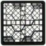Vollrath TR18JJ Traex® Rack Max Full-Size Black 12-Compartment 6 3/8