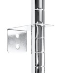 Metro BCS Super Erecta Chrome Post-Type Wall Mount Replacement Intermediate Bracket