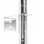 Metro BCS Super Erecta Chrome Post-Type Wall Mount Replacement Intermediate Bracket