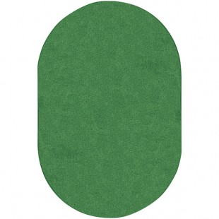 Joy Carpets Kid Essentials Just Kidding 6' x 9' Grass Green Oval Area Rug Joy Carpets Kid Essentials Just Kidding 6' x 9' Grass Green Oval Area Rug