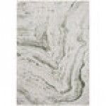 Abani Atlas Collection 4' x 6' Green / Gray Contemporary Abstract Marble Area Rug