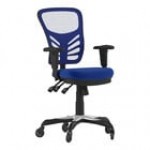 Flash Furniture Nicholas Black Mesh Mid-Back Swivel Ergonomic Office Chair with Black Base, Adjustable Arms, and Roller Wheels Flash Furniture Nicholas Black Mesh Mid-Back Swivel Ergonomic Office Chair with Black Base, Adjustable Arms, and Roller Wheels