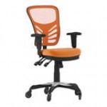 Flash Furniture Nicholas Black Mesh Mid-Back Swivel Ergonomic Office Chair with Black Base, Adjustable Arms, and Roller Wheels Flash Furniture Nicholas Black Mesh Mid-Back Swivel Ergonomic Office Chair with Black Base, Adjustable Arms, and Roller Wheels
