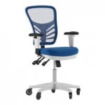 Flash Furniture Nicholas Black Mesh Mid-Back Swivel Ergonomic Office Chair with Black Base, Adjustable Arms, and Roller Wheels Flash Furniture Nicholas Black Mesh Mid-Back Swivel Ergonomic Office Chair with Black Base, Adjustable Arms, and Roller Wheels