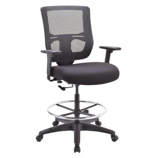 Eurotech EHS5499 Apollo II Series Black Mesh Mid Back Swivel Office Stool with Extended Height Eurotech EHS5499 Apollo II Series Black Mesh Mid Back Swivel Office Stool with Extended Height