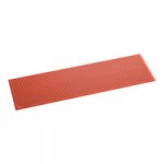 Lavex 3' x 5' Heavy-Duty Black Rubber Anti-Fatigue Diamond Floor Mat with Beveled Edge - 1/2