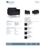 Lesro Luxe Lounge Series Patriot Plus Black Vinyl Bariatric Guest Arm Chair with Steel Legs Lesro Luxe Lounge Series Patriot Plus Black Vinyl Bariatric Guest Arm Chair with Steel Legs