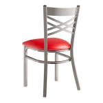 Lancaster Table & Seating Clear Coat Finish Cross Back Chair with 2 1/2