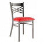 Lancaster Table & Seating Clear Coat Finish Cross Back Chair with 2 1/2