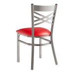 Lancaster Table & Seating Clear Coat Finish Cross Back Chair with 2 1/2