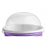 Choice 12 oz. Purple Paper Frozen Yogurt / Food Cup with Dome Lid - 50/Case Choice 12 oz. Purple Paper Frozen Yogurt / Food Cup with Dome Lid - 50/Case