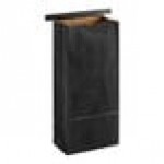 Choice 1 lb. Black Paper Coffee Bag with Reclosable Tin Tie - 1,000/Case