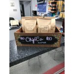 Choice 1 lb. Black Paper Coffee Bag with Reclosable Tin Tie - 1,000/Case