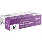 Noble Low Dermatitis Potential Nitrile Exam Grade 4.5 Mil Textured Gloves - Medium - 100/Box Noble Low Dermatitis Potential Nitrile Exam Grade 4.5 Mil Textured Gloves - Medium - 100/Box