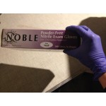 Noble Low Dermatitis Potential Nitrile Exam Grade 4.5 Mil Textured Gloves - Medium - 100/Box Noble Low Dermatitis Potential Nitrile Exam Grade 4.5 Mil Textured Gloves - Medium - 100/Box
