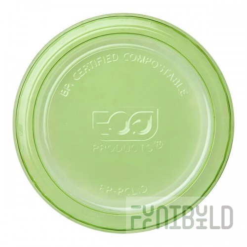 Eco-Products Veridian 2-4 oz. Compostable Green PLA Plastic Portion Cup Lid - 2,000/Case