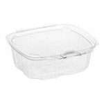 Good Natured 24 oz. Clear PLA Plastic Square Deli Container - 675/Case