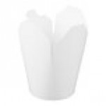 SmartServ 26SSPLAINM 26 oz. White Microwavable Paper Take-Out Container - 25/Pack SmartServ 26SSPLAINM 26 oz. White Microwavable Paper Take-Out Container - 25/Pack