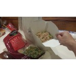 SmartServ 26SSPLAINM 26 oz. White Microwavable Paper Take-Out Container - 25/Pack SmartServ 26SSPLAINM 26 oz. White Microwavable Paper Take-Out Container - 25/Pack