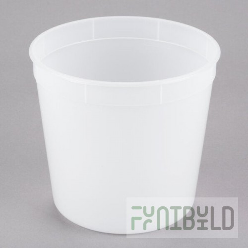 Placon 86 oz. Translucent Round Deli Container - 200/Case