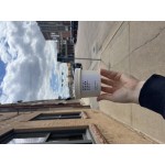 Choice 12 oz. Double Poly-Coated White Paper Food Cup with Vented Paper Lid - 25/Pack