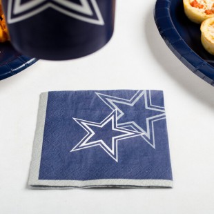 Creative Converting 659509 Dallas Cowboys 2-Ply Beverage Napkin - 192/Case Creative Converting 659509 Dallas Cowboys 2-Ply Beverage Napkin - 192/Case