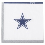 Creative Converting 659509 Dallas Cowboys 2-Ply Beverage Napkin - 192/Case