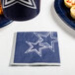 Creative Converting 659509 Dallas Cowboys 2-Ply Beverage Napkin - 192/Case