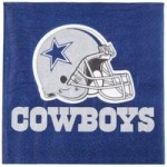Creative Converting 659509 Dallas Cowboys 2-Ply Beverage Napkin - 192/Case