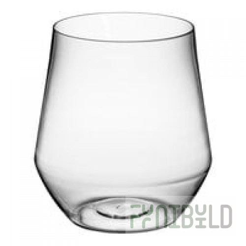 WNA Comet RESSGL12 Reserv 12 oz. Clear Plastic Stemless Wine Goblet - 64/Case