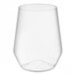 WNA Comet RESSGL12 Reserv 12 oz. Clear Plastic Stemless Wine Goblet - 64/Case