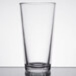 Libbey Restaurant Basics 16 oz. Rim Tempered Tall Mixing Glass / Pint Glass - Sample