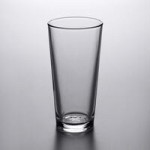 Libbey Restaurant Basics 16 oz. Rim Tempered Tall Mixing Glass / Pint Glass - Sample