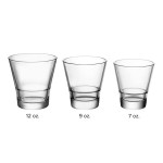 Acopa Select 7 oz. Flared Stackable Rocks / Old Fashioned Glass - Sample