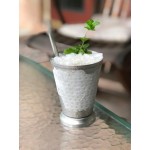 Acopa Alchemy 16 oz. Matte Black Mint Julep Cup with Beaded Detailing - Sample