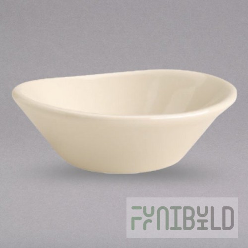 Homer Laughlin from Steelite International HL29400 2 oz. Unique Ivory (American White) China Jelly Dish - 36/Case