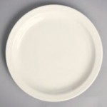 Homer Laughlin from Steelite International HL29400 2 oz. Unique Ivory (American White) China Jelly Dish - 36/Case